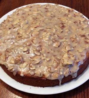Almond Orange Olive Oil Cake with Brown Butter Glaze