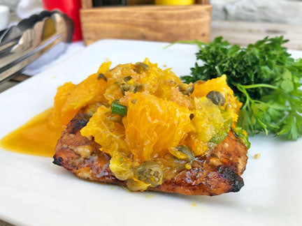Grilled Salmon with Citrus Salsa Verde