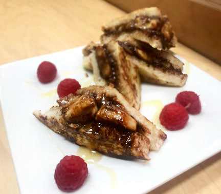 Chocolate Hazelnut Stuffed French Toast