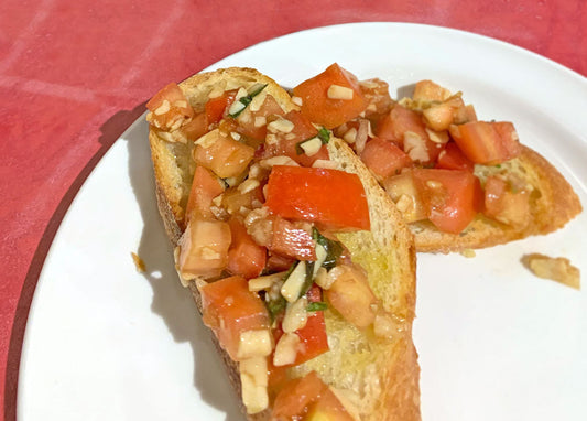 Fig and Pesto Bruschetta
