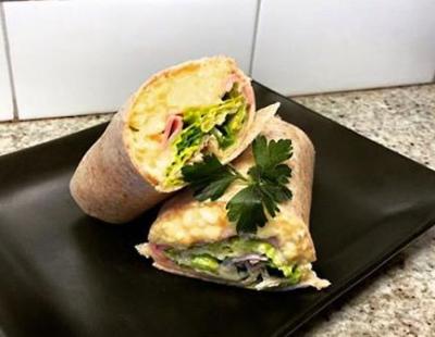 Honey Mustard Ham and Egg Wrap