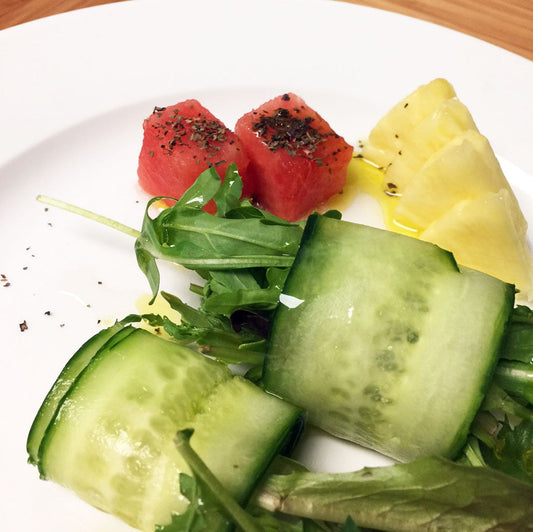 Gourmet Salad Plate Featuring Lime and Bianco Vinaigrette