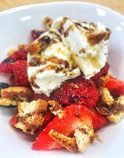 Berries 'n Cream with Chocolate Balsamic