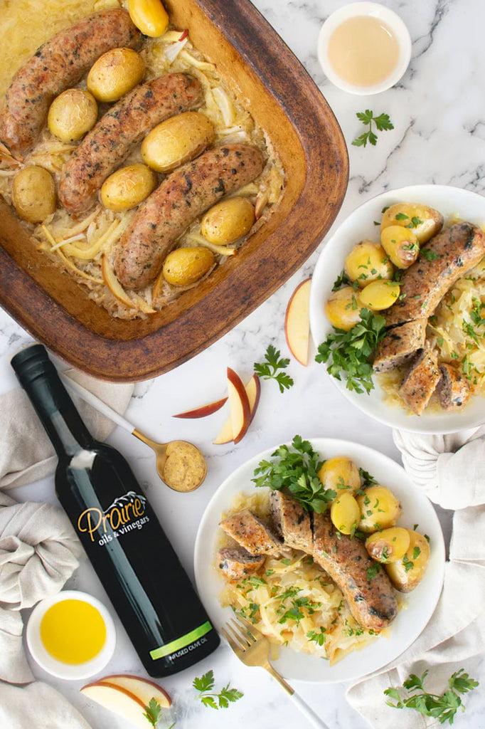 Braised Sausages and Sauerkraut Prairie Oils & Vinegars