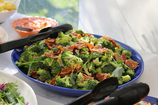 Broccoli, Bacon & Peach Salad