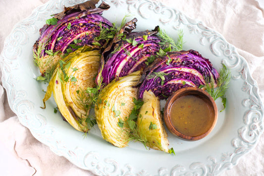 Garlic and Herb Roasted Cabbage