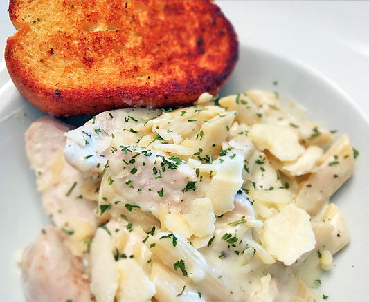 Easy Pan-Seared Chicken in Creamy Alfredo Sauce
