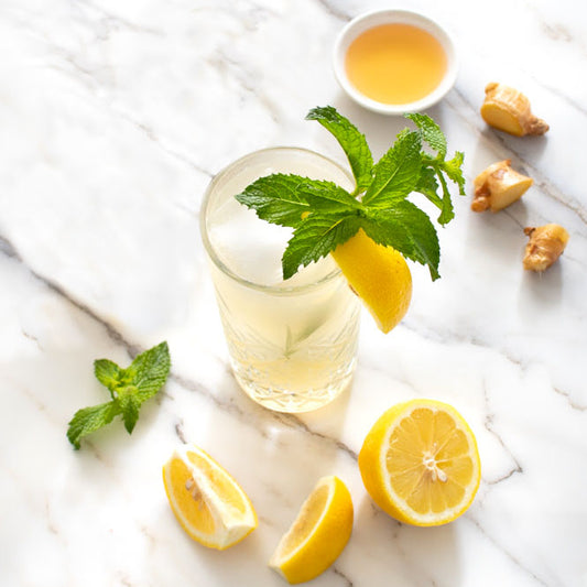 Fizzy Honey Ginger Lemonade
