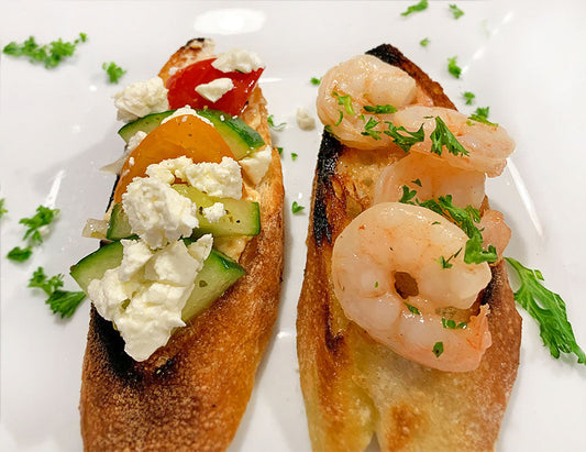 Shrimp Bruschetta al Limoncello