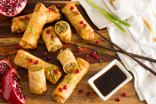 Egg Rolls with Smoky Teriyaki Dip