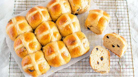 Olive Oil Hot Cross Buns