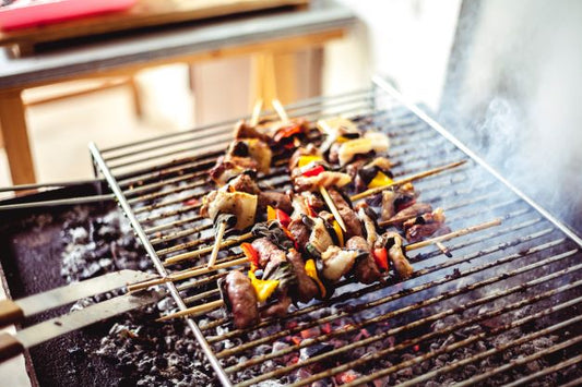 Lamb Skewers with Bacon & Dates