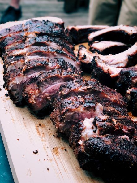 Grilled Pork Ribs with Gochujang Barbecue Sauce