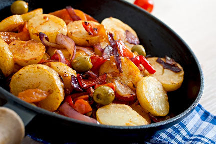 Roasted Potatoes, Veggies & Olives