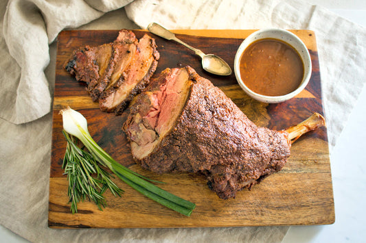 Rose' and Lavender Leg of Lamb