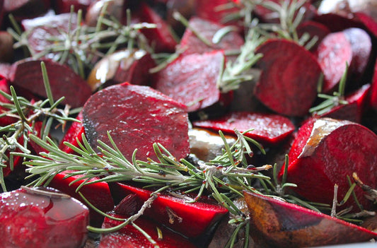 Rosemary Balsamic Beets with Crispy Edges