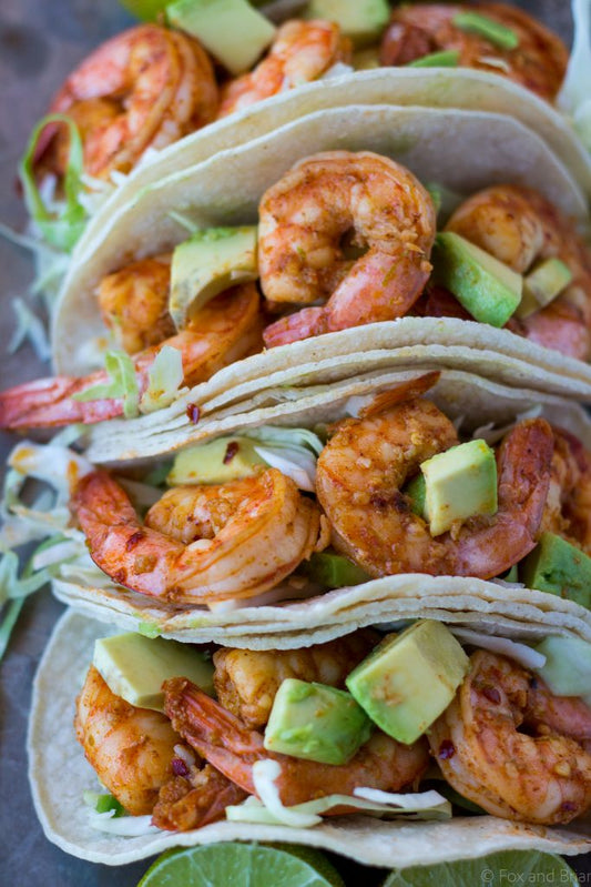 Roasted Basil Shrimp Burritos or Roll Ups