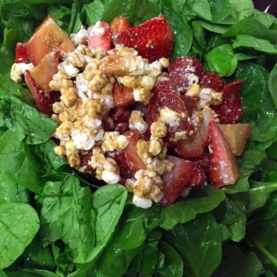 Springtime Strawberry Spinach Salad