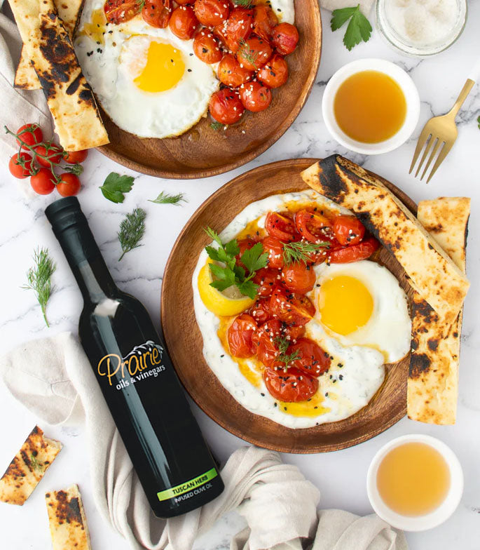 Tzatziki & Roasted Tomato Eggs Prairie Oils & Vinegars