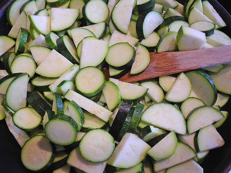 Zucchini with Red Onions and Basil