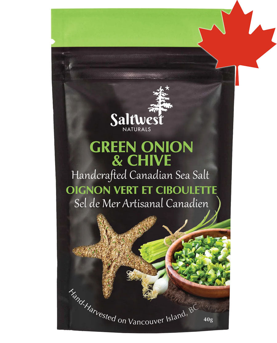 SaltWest Naturals Infused Sea Salts Green Onion & Chive Meat Rubs & Spices