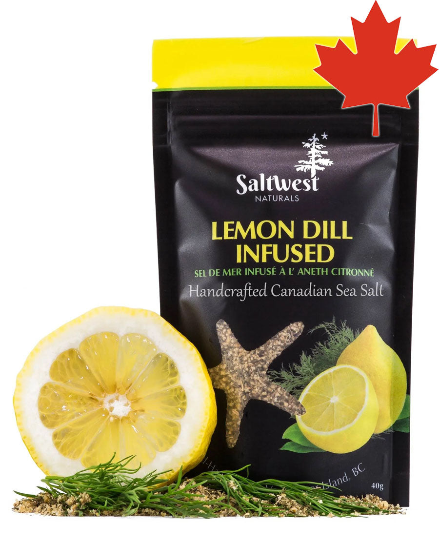 SaltWest Naturals Infused Sea Salts Lemon Dill Infused Meat Rubs & Spices