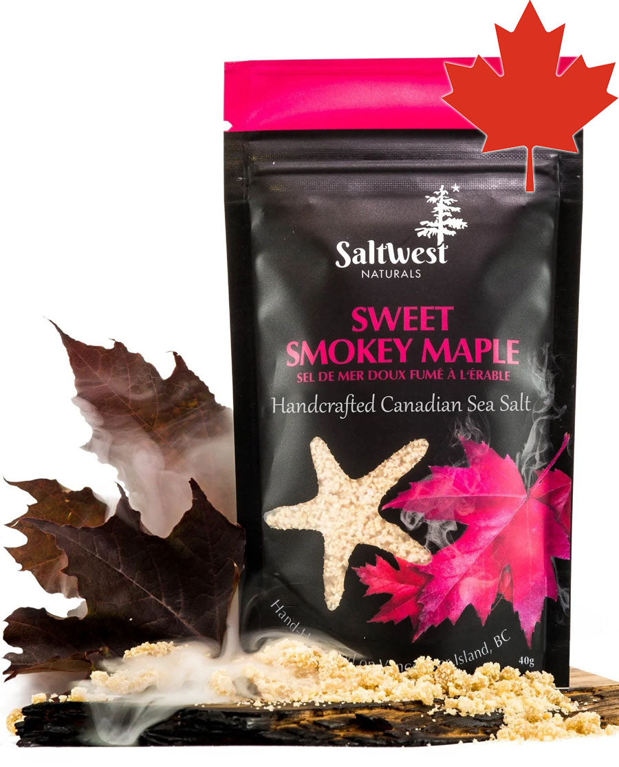 SaltWest Naturals Infused Sea Salts Sweet Smokey Maple Meat Rubs & Spices