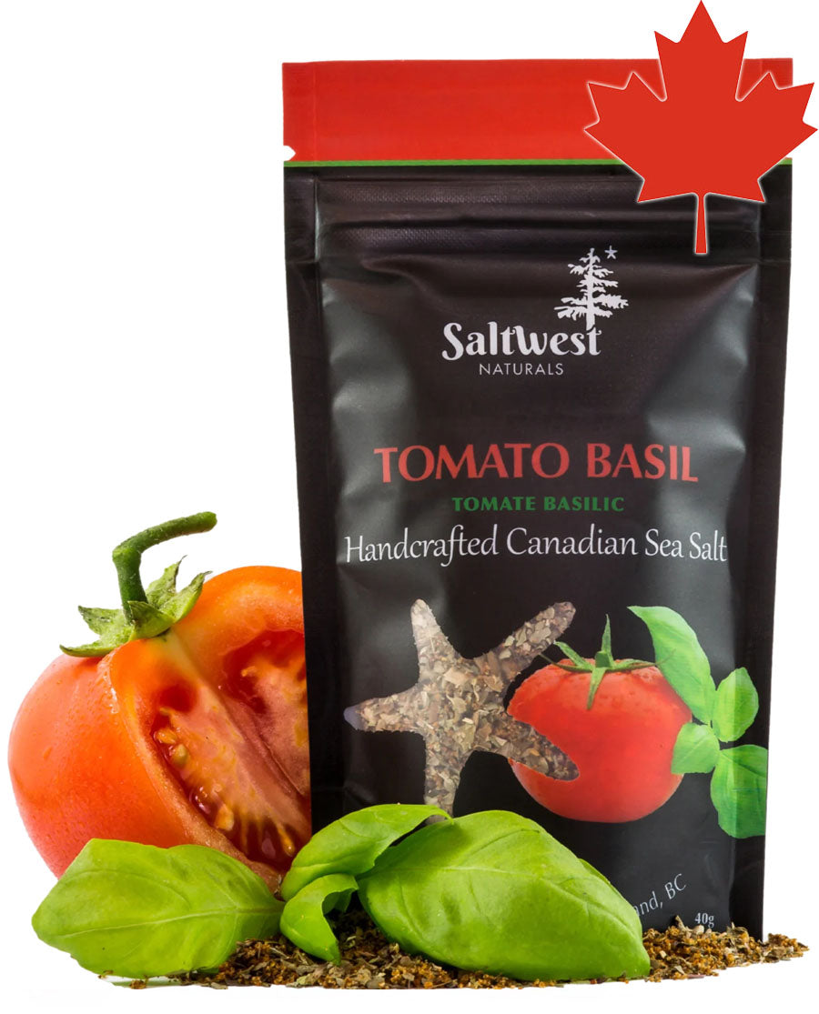 SaltWest Naturals Infused Sea Salts Tomato Basil Meat Rubs & Spices