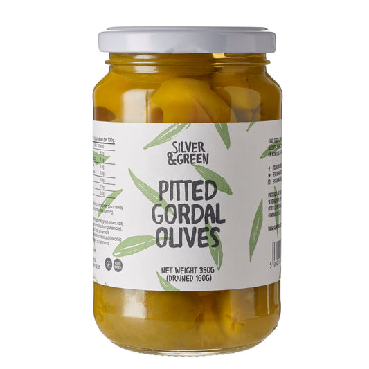 Silver & Green Pitted Gordal Olives