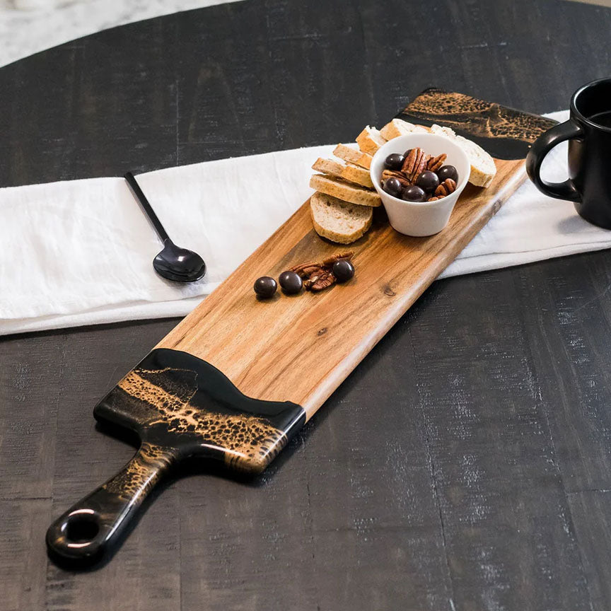 Lynn & Liana Serveware - Baguette Board Black Ember