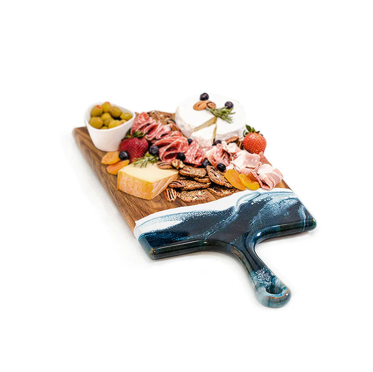 Lynn & Liana Serveware - Large Cheese Board Navy White Metallic Accessories