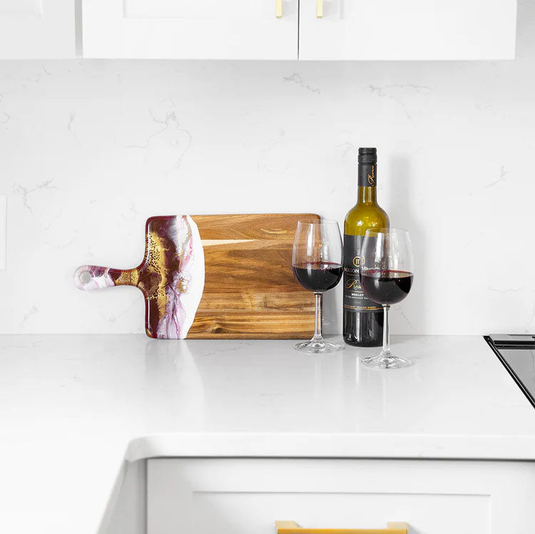 Lynn & Liana Serveware - Medium Cheese Board Merlot