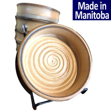 Brown Pottery Dipping Dish Accessories