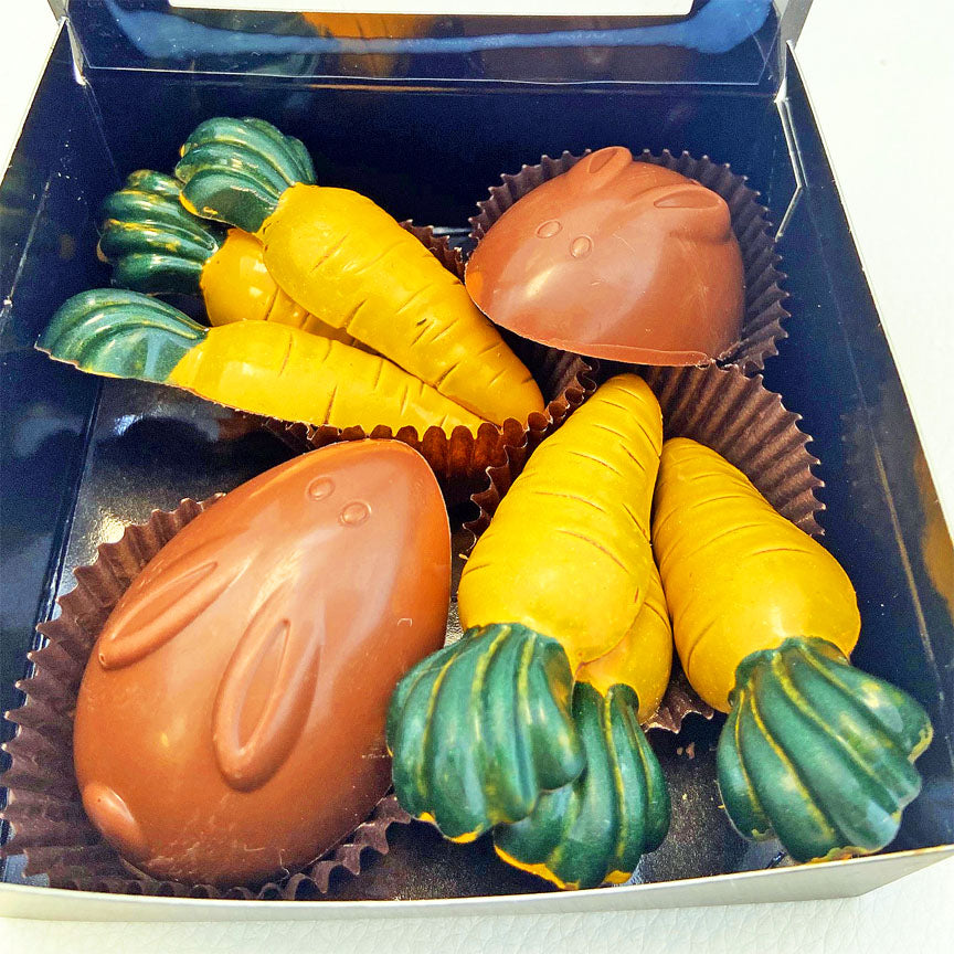Decadence Chocolates Bunnies & Carrots