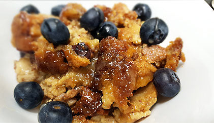 Blueberry & Lemon Bread Pudding