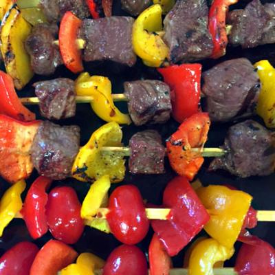 Beef & Pepper Kabobs