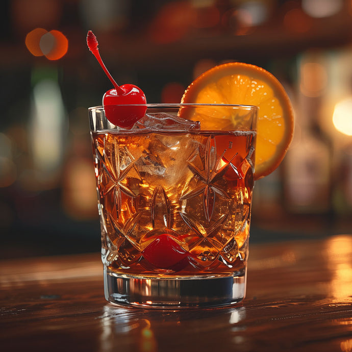 Fat washed Cherry Bacon Bourbon Old Fashioned