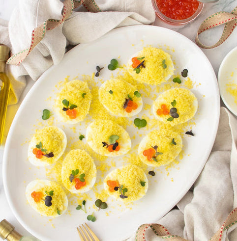 Mimosa Deviled Eggs