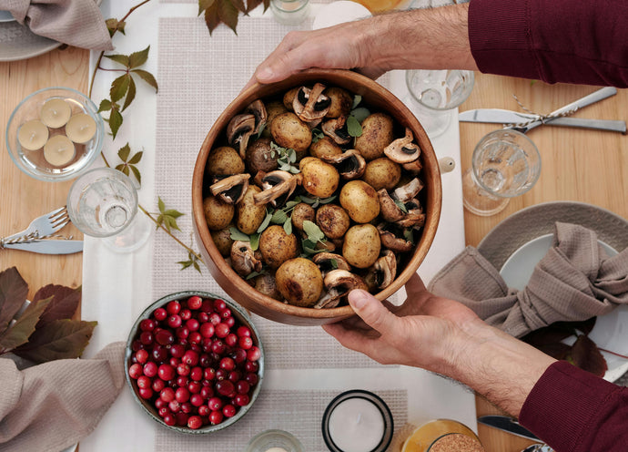 Roasted Whole Mushrooms with Sage