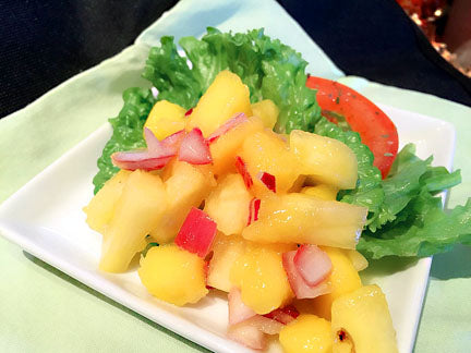 Fresh Pineapple Salsa with Mango White Balsamic