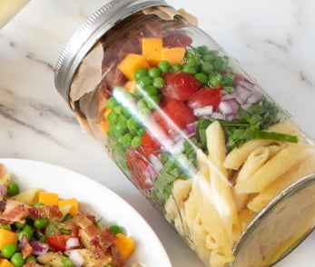 Summer BLT Pasta Salad Jars