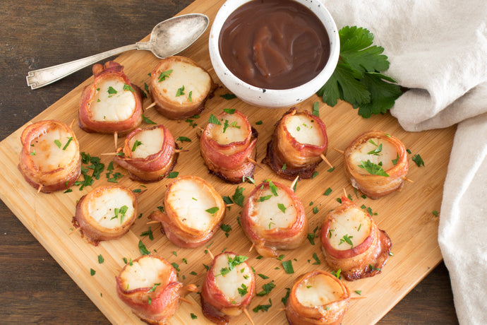 Sweet & Savory Bacon Wrapped Scallops