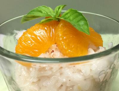 Thai Orange Sticky Rice Dessert
