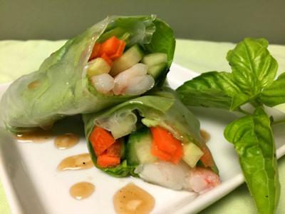 Fresh Spring Rolls with Thai Dipping Sauce