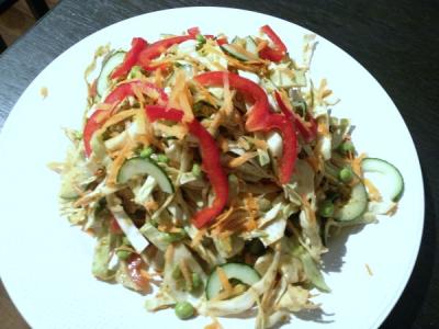 Thai Crunch Salad with Peanut Dressing