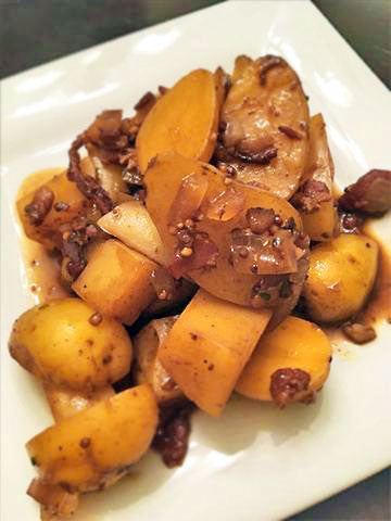 Balsamic Braised Baby Potatoes