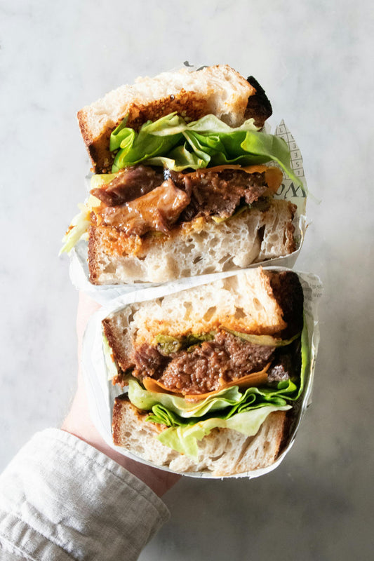 Beef Rib Sandwich with Chipotle and Black Garlic Sauce