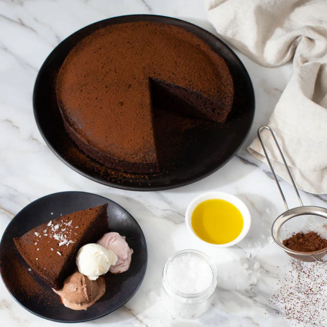 Olive Oil Chocolate Cake Prairie Oils & Vinegars