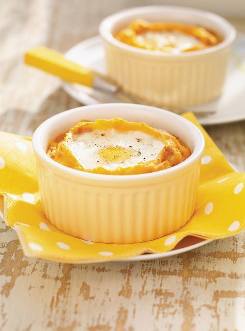 Egg on a Sweet Potato and Sausage Nest