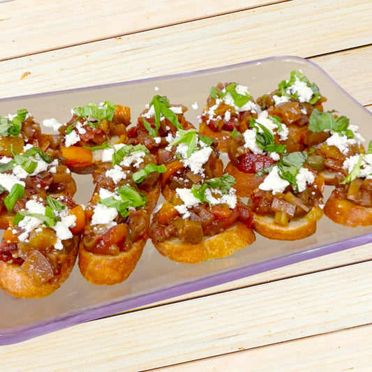 Caponata (Eggplant Bruschetta)